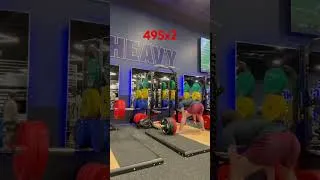 Thumbnail: Return to deadlifts - 495x2 #shorts