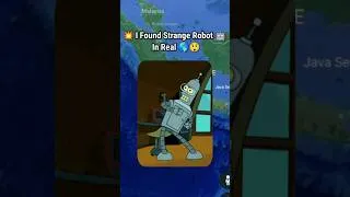 Thumbnail: I Found Strange Robot 🤖 In Real On Google Earth Official Maps 🌎 Shorts #googlemaps #reels
