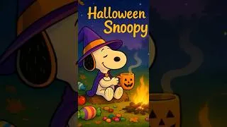 Thumbnail: Cozy Halloween Jazz with Snoopy 🎃 Relaxing Autumn Night Music for Study and Rest