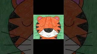 Thumbnail: Easy How to Draw a Tiger Face for Kids | Step-by-Step Art Lesson