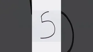 Thumbnail: Penguin drawing from number 5 #shorts #art #ytshorts