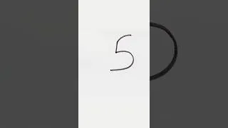 Thumbnail: Bird drawing from number 5 #shorts #art #ytshorts