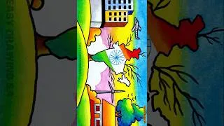 Thumbnail: India 1947 vs India 2047 drawing/India 1947 vs India 2047 painting /independence day drawing