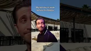 Thumbnail: How I feel leaving work to go on holiday 👋 #holiday #travel
