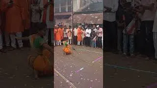 Thumbnail: Girl showing Talwarbaji skills #kannadanews #marathinews #rammandir #sankeshwar #talwarbaji