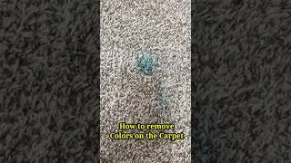 Thumbnail: How to remove stains or colors from the Carpet | Remove permanent markers from carpet #carpetclean