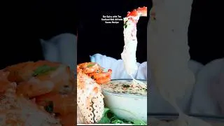 Thumbnail: Eat Spicy with Tee Alfredo Sauce | Cheesy Sauce king crab seafood boil mukbang Alfredo sauce