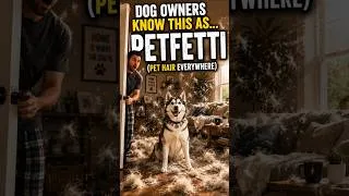 Thumbnail: 🐶 PETFETTI:The struggle every pet owner has #Petfetti #DogHair #PetHair #DogOwnerProblems #FunnyDogs