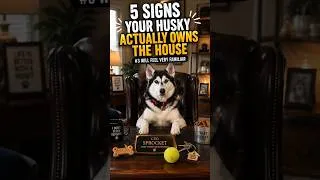 Thumbnail: 5 Signs Your Husky Owns The House 🐺😂 #husky #siberianhusky #animallovers #dogbreeds #dogowner