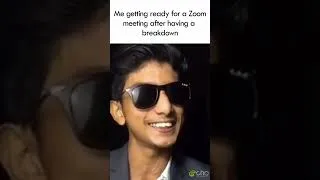 Thumbnail: Getting ready for a Zoom meeting after a breakdown!.🥲😭😎