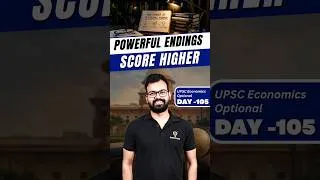 Thumbnail: How to Write High-Scoring Conclusions in Economics Optional | Day 105