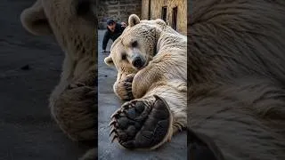 Thumbnail: This Giant Bear Looks Harmless... Until You Realize How Powerful It Really Is! 🐻😱 #shorts
