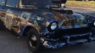 Thumbnail: Airbrush Artist EdBeardJr 1955 Chevy Flamed Moonshine Hotrod