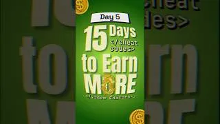 Thumbnail: Cheat code 5 - Earn More Money Like a Pro Video Editor #videoediting #freelancing #earnmoneyonline