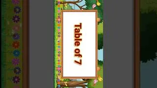 Thumbnail: Table of 7 | 7 table | 7 times table #shorts #tableof7