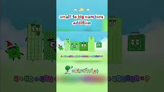Thumbnail: Numberblocks small to big numbers addition short #mathforkids #learntocount  #numberblocks #shorts