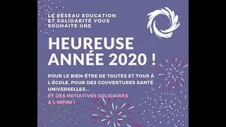 Thumbnail: Bonne année avec le Réseau Education et Solidarité !