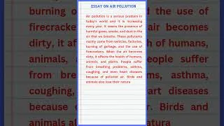 Thumbnail: Essay on Air Pollution In English | Air Pollution Essay In English 10 Lines
