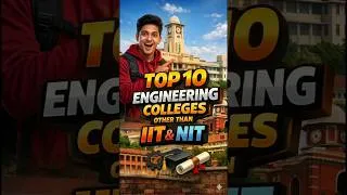 Thumbnail: IIT-NIT के अलावा टॉप 10 इंजीनियरिंग कॉलेज / Top 10 Engineering Colleges (Non-IIT/NIT) 🎓  #Shorts