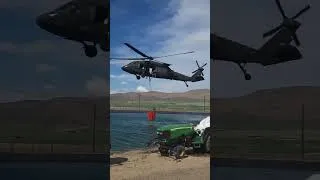 Thumbnail: UH-60 Black Hawk Helicopter Getting Water to Fight Wildfire Yakima Training Center U.S. Army