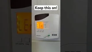 Thumbnail: Keep Honeywell hotel thermostat from turning off. #honeywell #hotel #hotellife