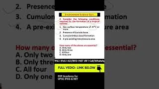 Thumbnail: UPSC Environment Daily Quiz | UPSC Environment MCQs | 90% Aspirants Make Mistakes Here #upsc