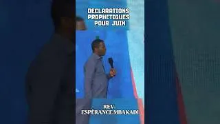 Thumbnail: Déclarations prophétiques pour Juin 6️⃣￼ - Rév. Espérance Mbakadi  #esperancembakadi