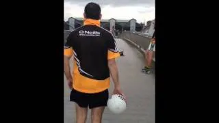 Thumbnail: Alan Brogan Kicks a Ball Over the Liffey