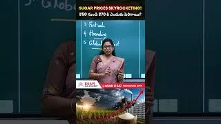 Thumbnail: Why Are Sugar Prices Rising in India? | UPSC Current Affairs 2026