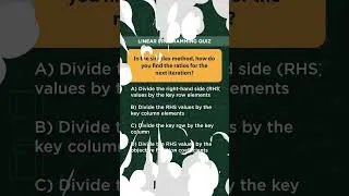 Thumbnail: Simplex Method Basics - Linear Programming Problems (LPP) - Quiz 2
