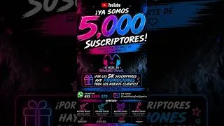 Thumbnail: LLEGAMOS A LOS 5K SUSCRIPTORES!! muchas gracias por el apoyo 🫶 los tqm