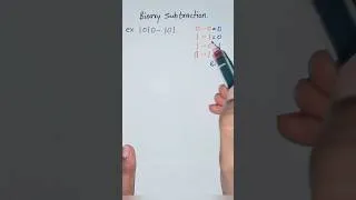 Thumbnail: how to subtract binary numbers #maths #mca #binary #shorts