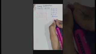 Thumbnail: binary subtraction #maths #binary #mca #shorts