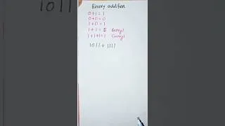 Thumbnail: binary addition #binary#mca #shorts
