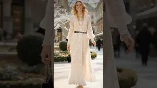Thumbnail: GRACEFUL DAY🌸🌟 #timelessfashion #5060 #4050 #dress #glamlook #streetstyle #fashiontrends