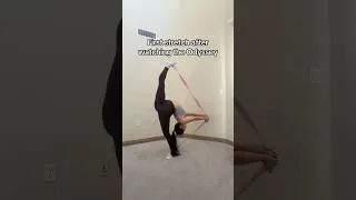 Thumbnail: First stretch after watching the Odyssey 🏹 #rhythmicgymnastics #odyssey