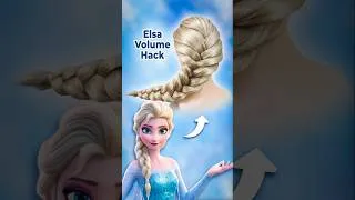 Thumbnail: The Secret to Voluminous Elsa Hairstyle! #shorts #frozen #disneystyle