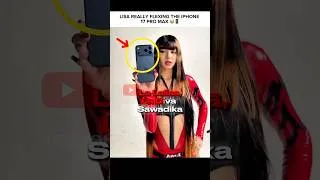 Thumbnail: She managed to flex her new song AND the iPhone 17?! 😭 #lisa #SaWaDiKa #iphone17promax #ytshorts