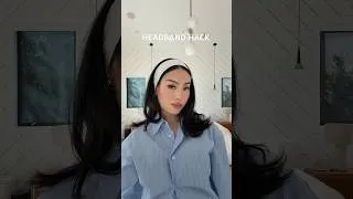 Thumbnail: only wearing my headband like this from now on #hairstyle #hairtutorial