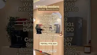 Thumbnail: Cost breakdown of our Earthy Modern Home Makeover✨
