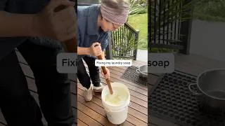 Thumbnail: Tweaking my homemade laundry detergent 😊 #laundrysoap #ellyseveryday #soapmaking