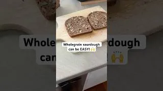 Thumbnail: 100% wholegrain sourdough can be easy! These are my favourite loaves EVER 💚🥖 (fresh milled flour)