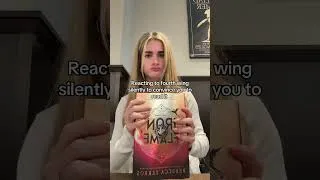 Thumbnail: 58 seconds of me silently convincing you to read Fourth Wing