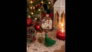 Thumbnail: Christmas in july! My next DIY în my youtube channel! Go and subscribe! #decoupage #diy #christmas