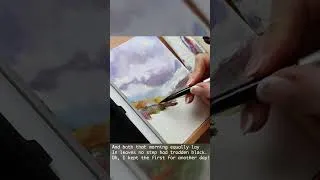 Thumbnail: Painting the Road Not Taken #watercolor #poetry #art