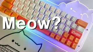 Thumbnail: I'll meow for you. 😻  MiniCat 64 keyboard #shorts