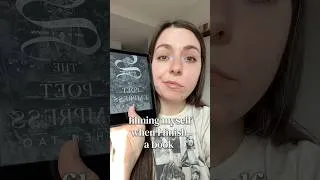 Thumbnail: filming myself when I finish a book #booktok #silentbookreview #booktube #bookreview #booktokbooks