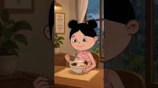 Thumbnail: Ramen & Cozy Rainy Day with Me! 🍜🌧️ | EMoMee #shorts #kidsshorts #ramen