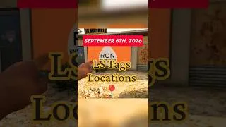 Thumbnail: LS Tags Locations (September 6th, 2026) #gta5 #shorts #LSTags #gameplay #clips #gta #employedbird