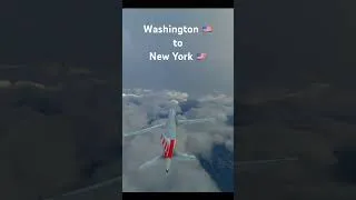 Thumbnail: Washington 🇺🇸 to New York 🇺🇸 #shorts #aviation #landing #planeaccident